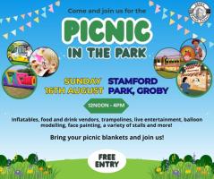 Poster advertising Groby Picnic In The Park on August 16, 2026